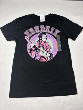 Authentic Hendrix Jimi Hendrix Graphic T Shirt Size Small Black Tee, NWT